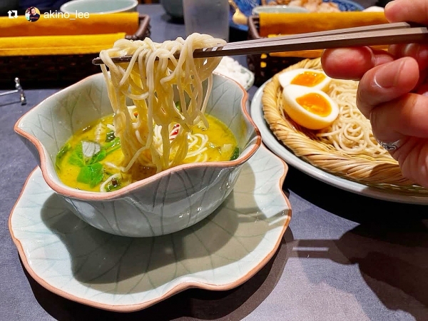 グリーンカレーつけ麺